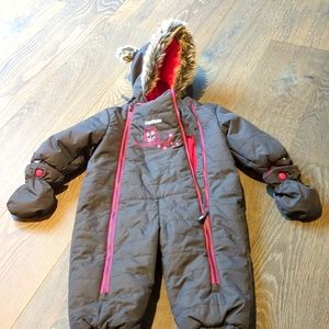 OSHKOSH B'GOSH One Piece Snowsuit With Gloves